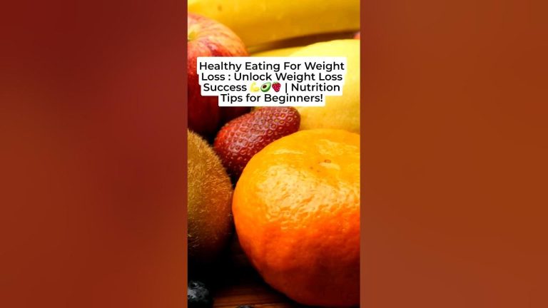 Weight Loss Success: Nutrition Tips for Beginners! - The American ...